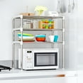 thumbnail image 2 of Mistaha 3-Tier Multi-functional Kitchen Storage Shelf Rack Microwave Oven Shelving Unit, 2 of 8