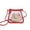 Red, variant on Clear Bag Stadium Approved, Transparent Crossbody Purse Small Clear Crossbody Bag with Adjustable Shoulder Strap