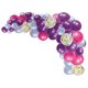 thumbnail image 1 of 34 GLOBOS METALICOS TRANSPARENTES CONFETI MARMOL MORADO FIUSHA NEONMANIA CHC-206 1953, 1 of 5