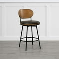 thumbnail image 4 of CHITA Swivel Counter Bar Stool with Metal Legs Set of 2, 4 of 10
