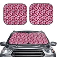 thumbnail image 2 of Balery 2 Piece Rose Flowers Car Windshield Sun Shade|Foldable Front Windshield Shade for Car Front Window for Most Sedans SUV Truck-, 2 of 7