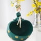 thumbnail image 5 of Caja de Almacenamiento de Entrada de Soporte de Gabinete de Esculturas de Estatuilla de Estatuas de Resina para Niña , Verde Macarena estatuas de escritorio, 5 of 8