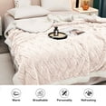 thumbnail image 5 of Tgbvmt Lambswool Nap Blanket, Composite Thickening Cozy Blanket, Warm Soft Portable Blanket for Couch Bed Reading, Indoor Outdoor Use for Home Office Travel, All Season Comfort and Relaxation, 5 of 6
