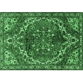thumbnail image 1 of Ahgly Company Indoor Rectangle Persian Emerald Green Traditional Area Rugs, 8' x 10', 1 of 4