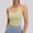 Green, variant on Tqcoqu Women's Padded Sports Camisole, Scoop Neck Cropped Tank Top with Contrast Straps for Activewear & Casual Wear,Yellow,Women's S-XXXL