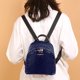 thumbnail image 1 of Bsvklp Mochila Para Mujer Bolso De Hombro Con Cremallera De Cuero De Viaje De Color Sólido (Azul Oscuro) Bsvklp Para estrenar, 1 of 6
