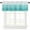 White Teal, variant on Teal Turquoise Ombre Valances for Windows Farmhouse Kitchen Curtains Valances Rod Pocket Valance Curtains for Kitchen Windows Modern Abstract Gradient Lines Window Valances for Bathroom 60"x18"
