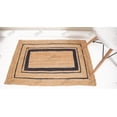 thumbnail image 3 of Rectangle Rug Natural Jute Rug Hand Braided Beige And Blue Color Area Rug, 3 of 5