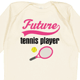 thumbnail image 4 of Inktastic Future Tennis Player Baby Girl Girls Long Sleeve Baby Bodysuit, 4 of 5