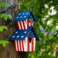 thumbnail image 7 of 16" Americana 2 compartment Wood Birdhouse, 7 of 7