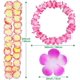 thumbnail image 2 of Collar de flores hawaianas, 50 coronas de vestir hawaianas, collar de encaje colorido, decoraciones para fiestas en la playa, 2 of 5