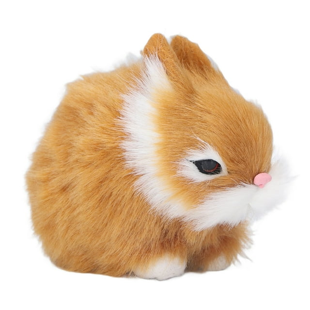 Miniature Plush Rabbits Soft Comfortable Stable Stuffed Doll for Table Decor