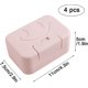 thumbnail image 5 of 4 Pack Travel Soap Box Portable Soap Dish With Lid Waterproof Plastic Soap Dish For Bathroom, Travel, Camping, Outdoor (green, Blue, Purple, Pink), 5 of 5