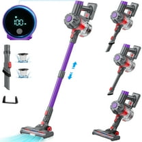 KANFUAQ Cordless Vacuum Cleaner, 38000PA/450W 50min 2500mah for Home Pet Hair Carpet Wood Floor