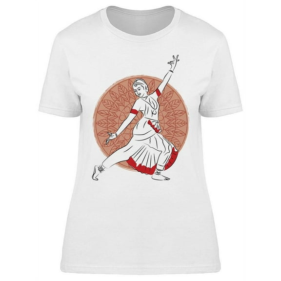 Classic Indian Dance Stance T-Shirt Women -Image by Shutterstock, Female Large