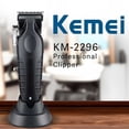 thumbnail image 3 of Cortapelo Inalámbrico Profesional Kemei KM-2296: Corte en casa y salón profesional, 3 of 10