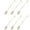 Rose gold, variant on MOMOJIA Durable Metal Coffee Spoons Set of 6 Beaded Handle Dishwasher Safe Stirring Utensils for Home and Cafes