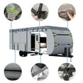 thumbnail image 2 of 24-27 FT RV Cover Upgraded 8 Layers Top Camper Cover Travel Trailer RV Cover with Extra Long Windproof Ropes(Non-Woven Fabric), 2 of 7
