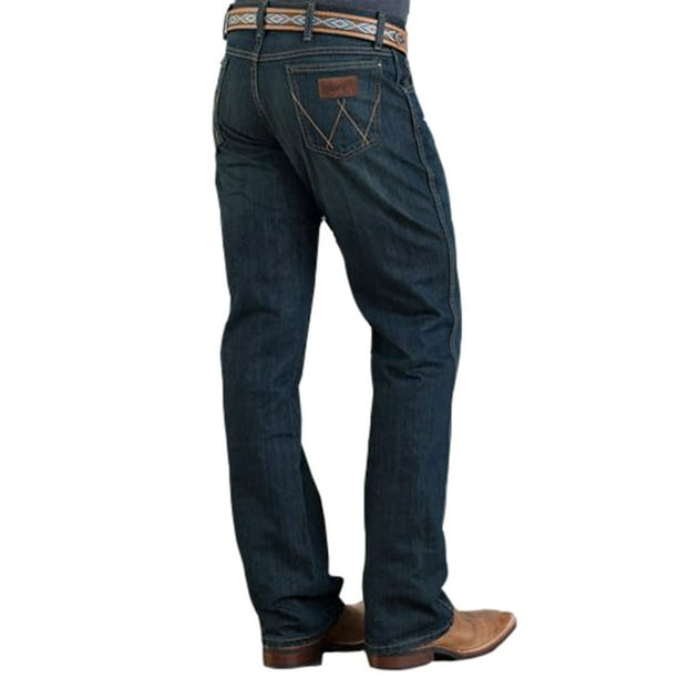 Wrangler Retro Worn Black 'n Blue Relaxed Boot Jeans 42-32 - Walmart ...