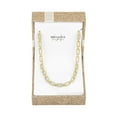thumbnail image 2 of Ladies Brilliance Fine Jewelry 14 Kt Gold Plated Sterling Silver & Simulated Diamond Necklace, 18", 2 of 2