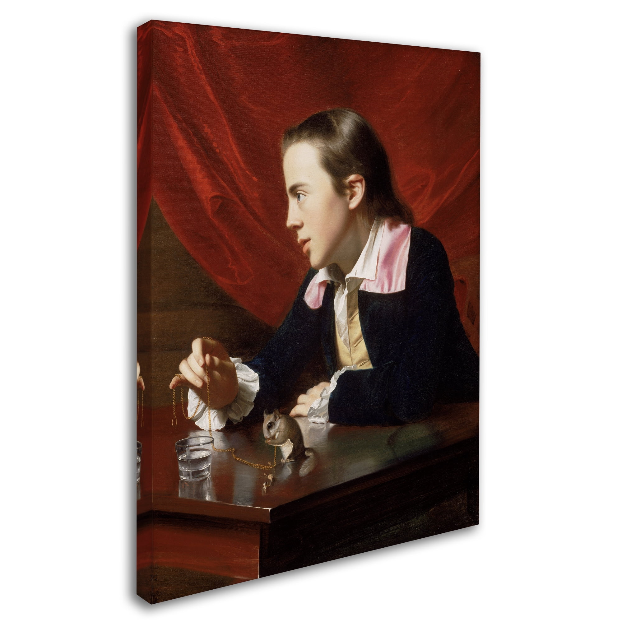 Trademark Fine Art 'A Boy With A Flying Squirrel' Canvas Art by John Singleton Copley