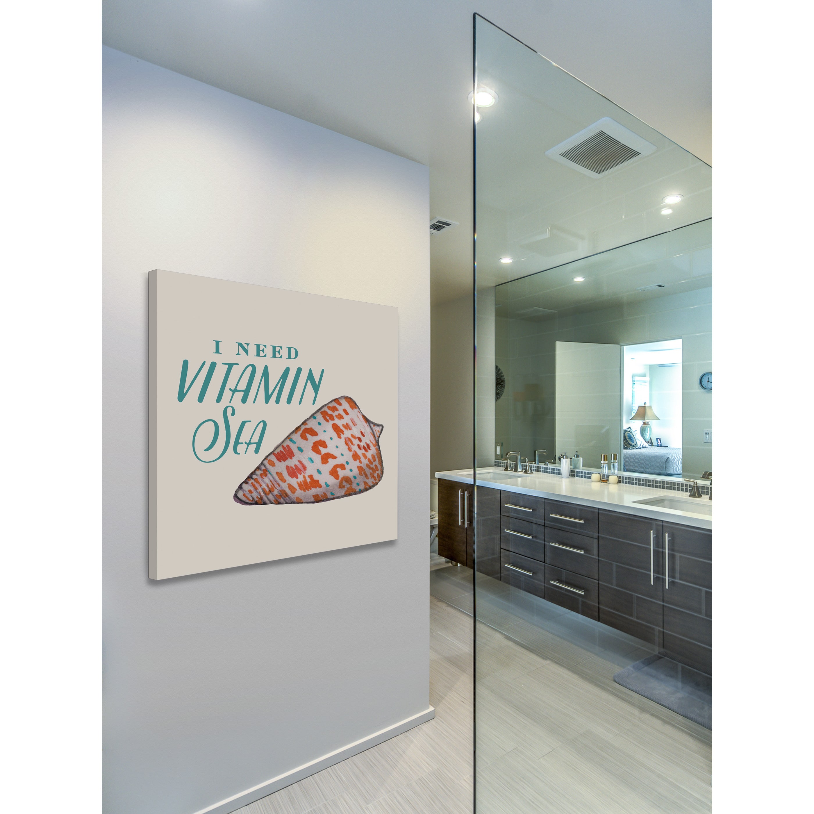 "Vitamin Sea" Painting Print on Wrapped Canvas