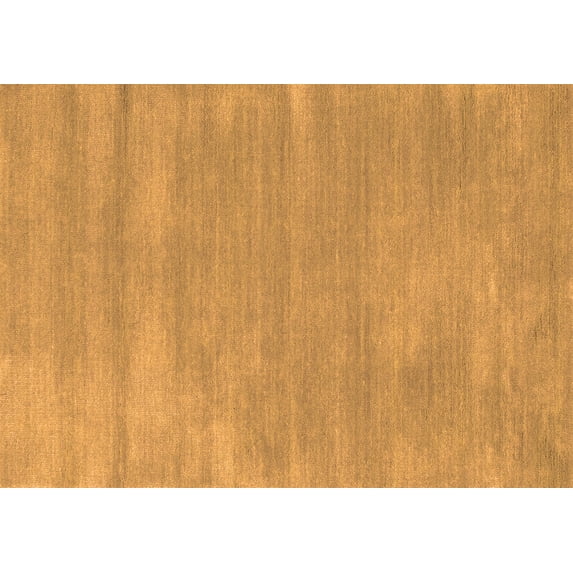 Ahgly Company Indoor Rectangle Abstract Orange Contemporary Area Rugs, 8' x 10'