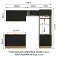 thumbnail image 3 of Cocina Integral Completa Modular Madesa Lux 270cm MN 01, 3 of 5