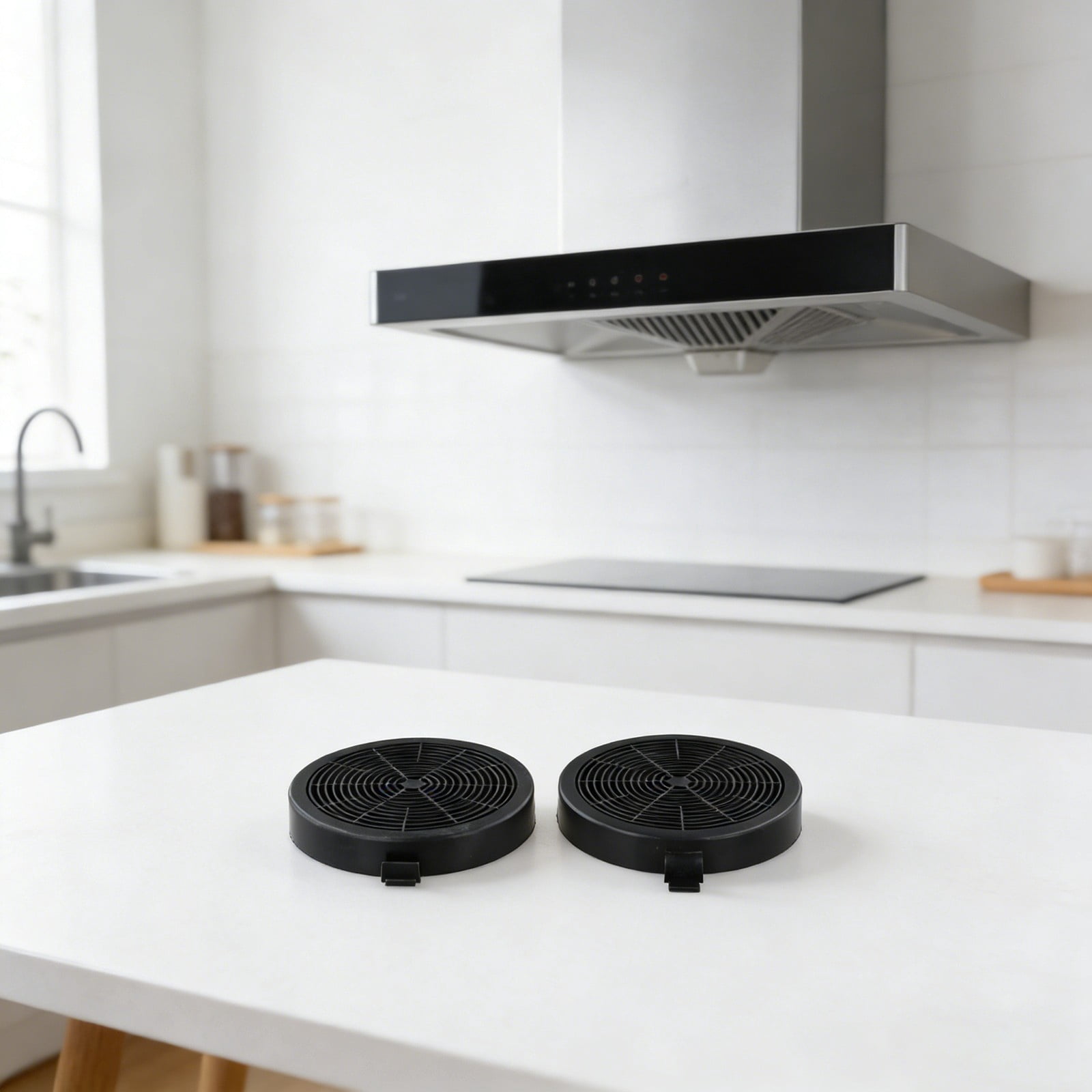 2PCS Filter Kitchen Use Range Hood Activated Carbon Filter 114*114*20MM