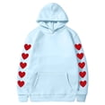thumbnail image 1 of Aqestyerly Chandail à Capuchon à Capuche Imprimé pour la Saint-Valentin, 1 of 3