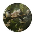 thumbnail image 1 of Chickadees Songbirds Spring Blossoms Pinback Button Pin, 1 of 5