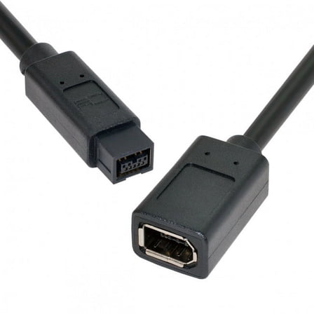 Xiwai Cable IEEE 1394 6Pin Female to 1394b 9Pin Male Firewire 400 to 800 Cable 20cm