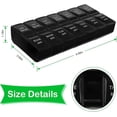 thumbnail image 4 of 7 Day Weekly Pill OrganizerLarge AM PM Pill Case 2 Times a DayDay Night Pill Box Twice a Day, Daily Medicine Organizer for Vitamin, Pill Container Hol, 4 of 4