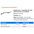 thumbnail image 2 of Breather Hose - Compatible with 2000 - 2004 Volvo S40 1.9L 4-Cylinder 2001 2002 2003, 2 of 2