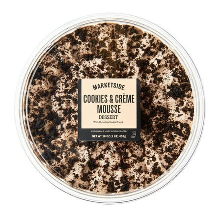 Marketside Cookies N Cream Whipped Mousse Dessert, Creamy and Smooth, Ready to Eat, 16 oz, 1 Count