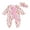 Pink, variant on Suealasg Baby Girl Pajamas Rompers Infant Footie Jumpsuit Long Sleeve Boots Print One-Piece Pajamas Newborn Zip Up Full Length Jumpsuits Sleepwear
