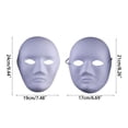 thumbnail image 4 of Giaone DIY Full Face Masks Paper Blank White Paintable Men Women, 4 of 12