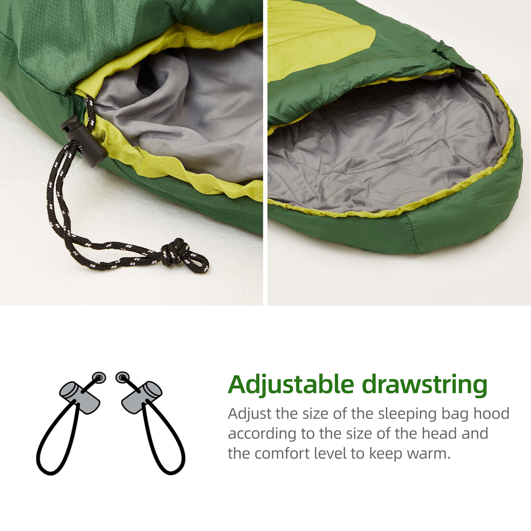 Invoker Mummy Sleeping Bag | 23 ℉ Extreme 3-4 Season Sleeping Bag for Adults Kids Cold Warm Weather for Camping Hiking Backpacking