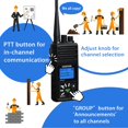 thumbnail image 3 of Walkie Talkie SAMCOM FPCN30A Radio Bidireccional UHF 5W Largo Alcance 20 Canales con Auriculares Pack 2 Unidades, 3 of 5