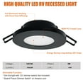 thumbnail image 2 of Facon 3Inch 12V LED RV Puck Light, Super Slim Recessed Mount Down Light, 12Volts Interior Light for RV Motor-Homes Camper Caravan Trailer Boat, 2 of 9