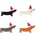 thumbnail image 1 of 4 Uds. Adornos colgantes para perros salchicha, figuritas de fieltro, decoraciones para árboles, artesanías de felpa y adornos navideños para decoración del hogar y fiestas, 1 of 5