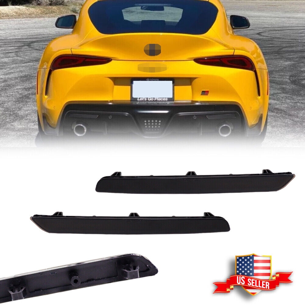 GTINTHEBOX 2x Smoked Lens Rear Bumper Bar Reflector Light Kit For 2020 ...