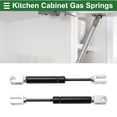 thumbnail image 2 of Unique Bargains Universal Lift Supports Struts Gas Spring 17inch/430mm 80Ib/355N/35.5kg Carbon Steel Black 2Pcs, 2 of 6