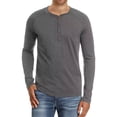 thumbnail image 1 of Playera Casual Manga Larga Cuello Henley Para Hombre Algodón, 1 of 4