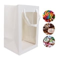 thumbnail image 3 of Paper Party Gift Bags, Exquisite Workmanship Cute Cardboard Paper Gift Bags  for Christmas Birthdays Favors White,Pink, 3 of 7
