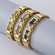 thumbnail image 2 of Pulsera de diamantes para hombre de acero inoxidable dorado creativa y de moda europea y americana, 2 of 6