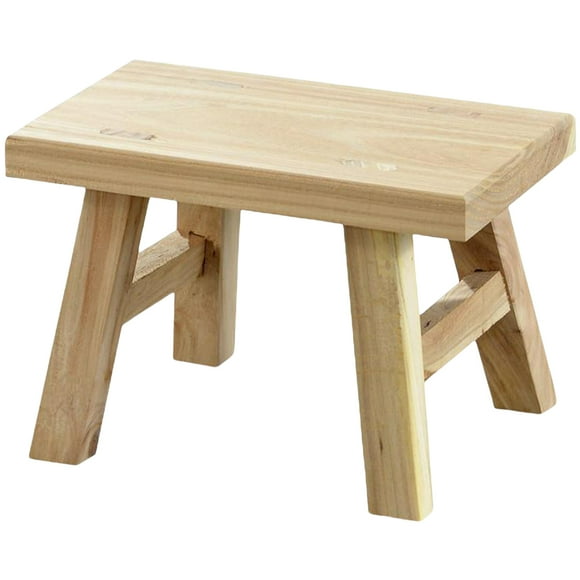 Wooden Stool Kindergarten Home Rural Children Stool Rectangular Solid Wood Bench