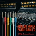 thumbnail image 2 of AxcessAbles 1/4-inch (6.35mm) TS to 1/4-inch (6.35mm) TS Unbalanced Mono Multi-Color Patch Cables 6 Pack Outboard Gear  Patchbay Studio Cables External Effects Digital Analog Effects (1.5ft), 2 of 9