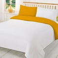 thumbnail image 2 of 100% Egyptian Cotton 3Pcs Water Fall Half Ruffled Duvet Set - Solid (Gold, Full/Queen), 2 of 4