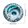 thumbnail image 2 of 3D Round Christmas Rug – Santa Tunnel Floor Mat – Festive Home Round Carpet – Holiday Themed Floor Mat For Living Room And Bedroom, 2 of 5